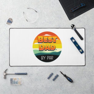 Golfspielen Golfer Vater Der beste Vater Schreibtischunterlage