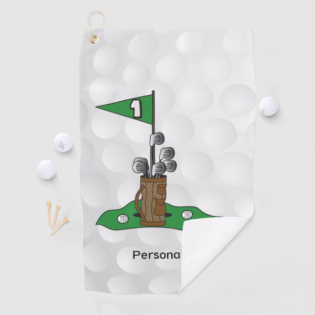 Golfspielen im Grünen | Personalisiere | Golf Golfhandtuch (Insitu)