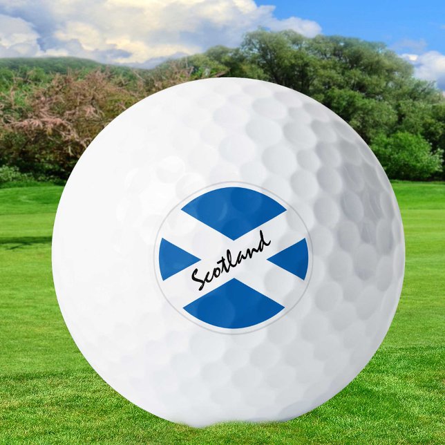 Golfspielen in Schottland & Schottland Flag / Golf Golfball (Von Creator hochgeladen)
