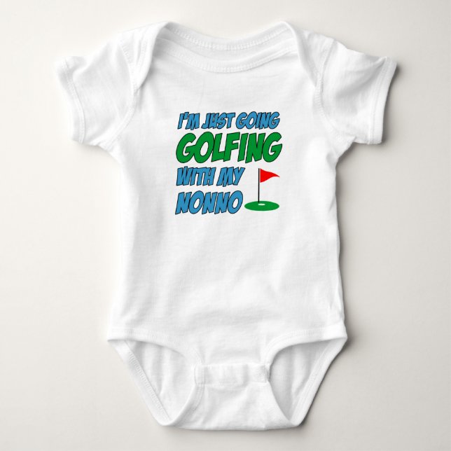 Golfspielen mit nicht-italienischem Großkind Baby Strampler (Vorderseite)