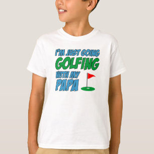 Golfspielen mit Papa Grandchild T-Shirt