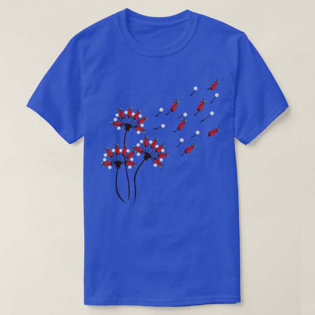 Golfspielen Shirt Dandelion Golf Lover Golfplatz L (Design vorne)