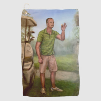 Golfspielen Typ freak out Golfhandtuch
