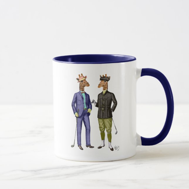 Golfspielen von Giraffen 2 Tasse (Rechts)