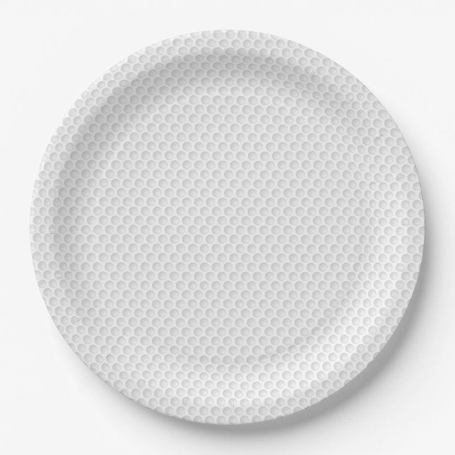 Golfspielen White Golf Ball Preppy Modern Pappteller (Vorderseite)