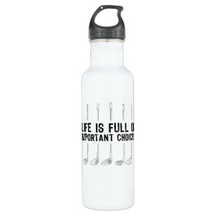 Golfspielen wichtige Auswahl Golf Golfer Edelstahlflasche