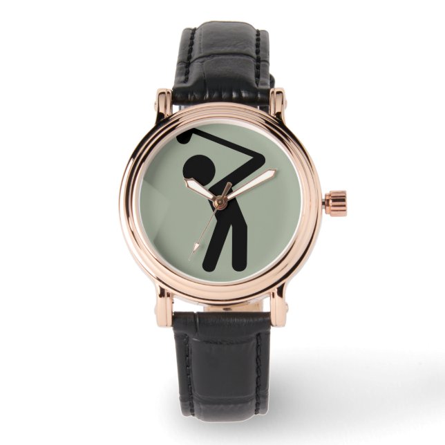 Golfspieler Armbanduhr (Vorderseite)