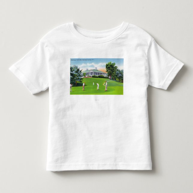 Golfspieler auf McGregor Golfplatz-Szene Kleinkind T-shirt (Vorderseite)