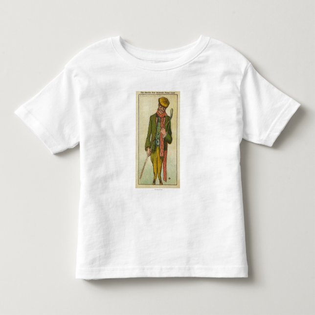 Golfspieler, der einen Desaster auf den Kleinkind T-shirt (Vorderseite)