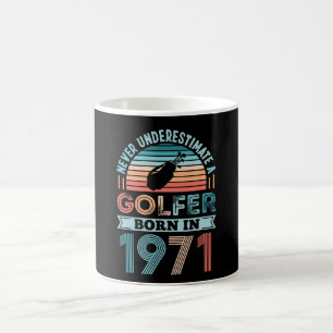 Golfspieler geboren 1971 Golfen 50. Geburtstagsges Kaffeetasse