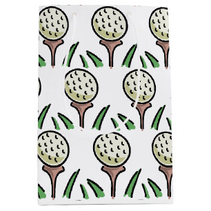 Golfspieler-Geschenk Überdimensionierte Golfbälle  Mittlere Geschenktüte