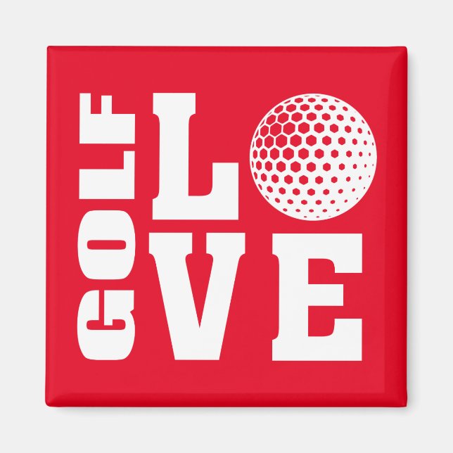Golfspieler, Golf Liebe Magnet (Vorne)