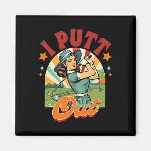 Golfspieler Golfer Golfclub Par Abschlagzeit I Put Magnet