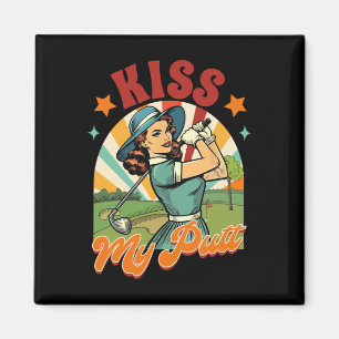 Golfspieler Golfer Golfclub Par Teezeit Küsse mein Magnet