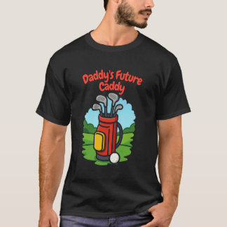 Golfspieler Golfspielendes Kleinkind Vaters zukünf T-Shirt