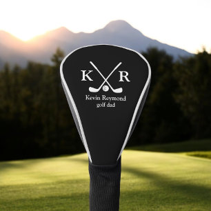 Golfspieler . Golfspieler Classic Schwarz Weiß Mon Golf Headcover