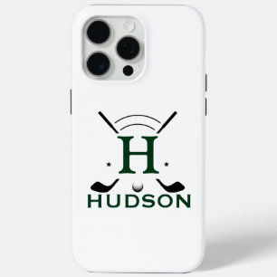 Golfspieler Initialen Benutzerdefiniertes Monogram Case-Mate iPhone Hülle