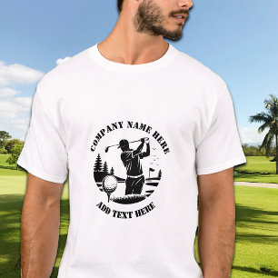 Golfspieler Kiefern Name hinzufügen  T-Shirt