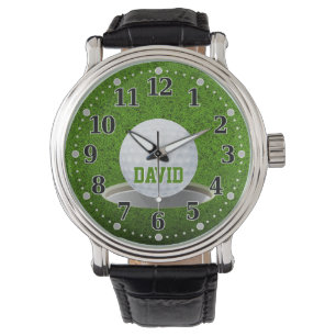 Golfspieler   Personalisierbar Armbanduhr