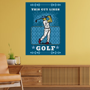 Golfspieler Poster
