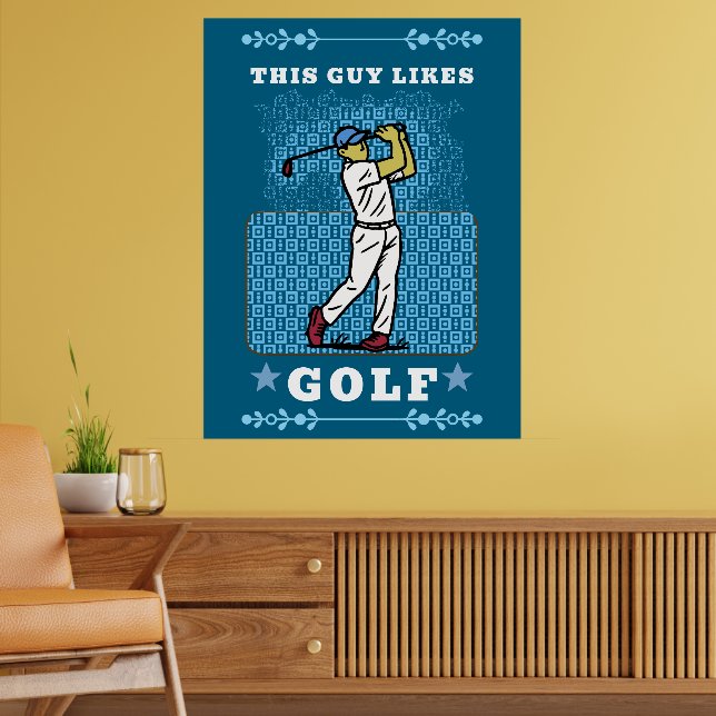 Golfspieler Poster (Wohnzimmer 2)