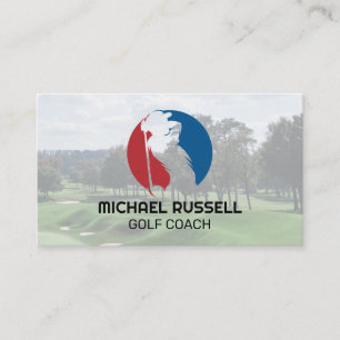 Golfspieler Sport Platz Visitenkarte