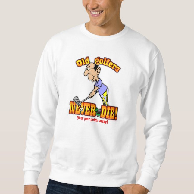 Golfspieler Sweatshirt (Vorderseite)