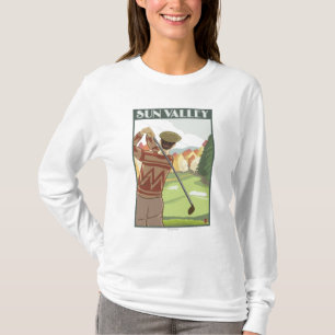Golfspieler-Szene - Sun Valley, Idaho T-Shirt