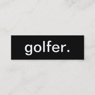 Golfspieler-Visitenkarte Mini Visitenkarte