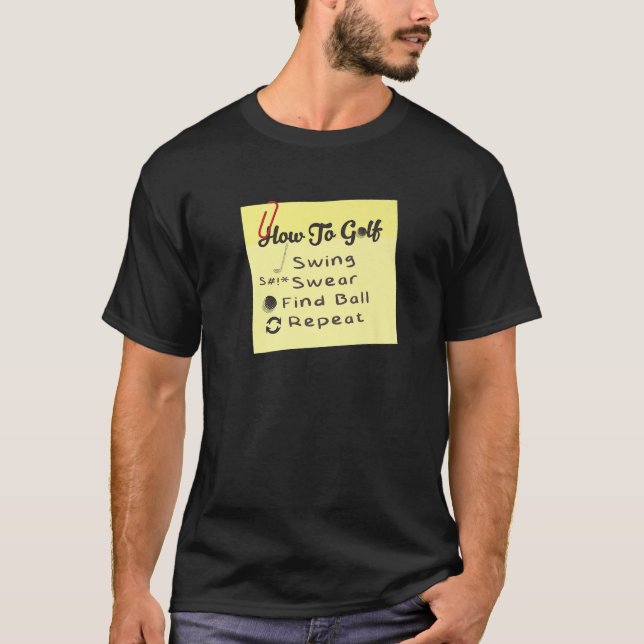 Golfsport Golfer Coach Funny Golfsport Redewendung T-Shirt (Vorderseite)