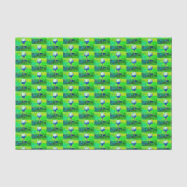 Golfsport Hobby Green Golfer T-Shirt abseits Seidenpapier