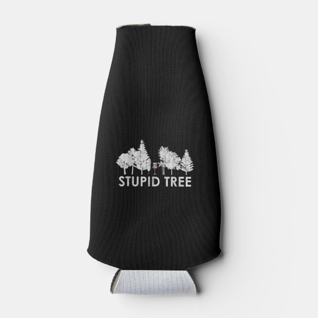 Golfsportgeschenk für Stupid Tree Disc Flaschenkühler (Vorderseite)