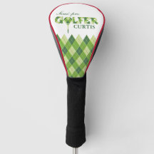 Golfstatus Grün Golfer Raute personalisierte Abdec