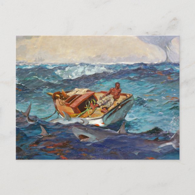 Golfstrom von Winslow Homer Postkarte (Vorderseite)