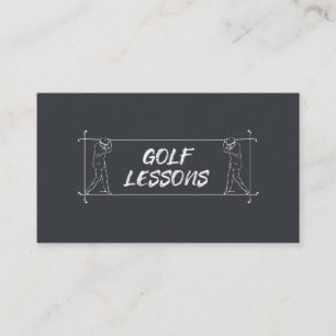 Golfstunden Coach Trainer Unterricht Instruktor  Visitenkarte