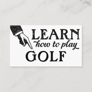 Golfstunden Visitenkarten - Cool Vintage Visitenkarte