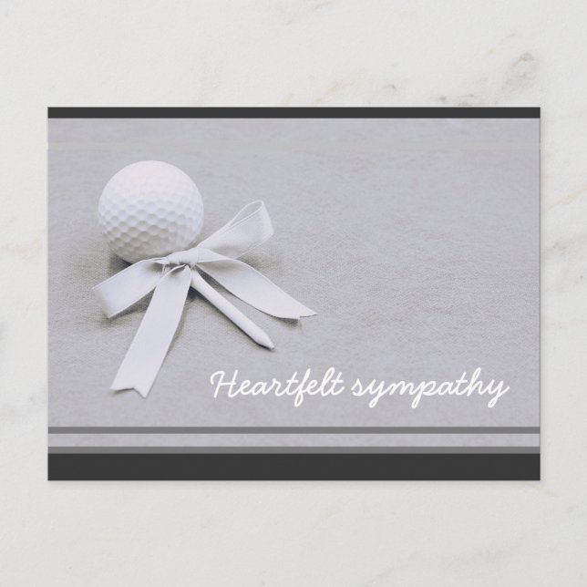 Golfsympathische Karte für einen Golfer mit Golfba (Vorderseite)