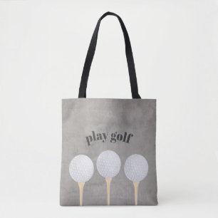 Golftasche in Grau und Weiß Tasche