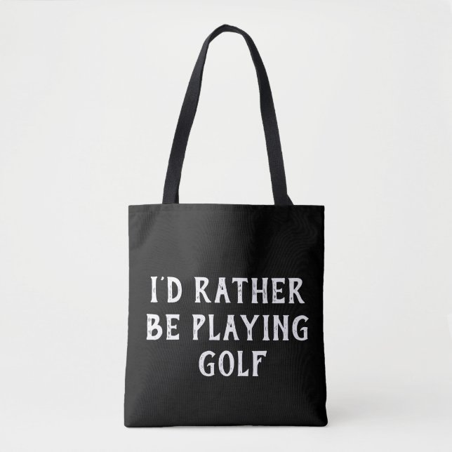Golftasche-Vorlage mit veränderlichem Text Tasche (Vorderseite)