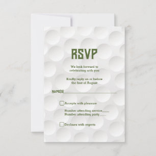 Golfthema Golf Bar Mitzvah RSVP Card Karte