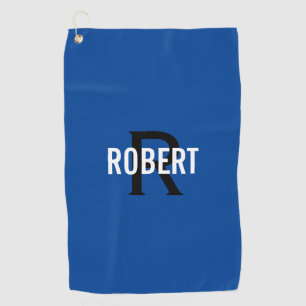 Golftücher mit blauen Monogramm Golfhandtuch