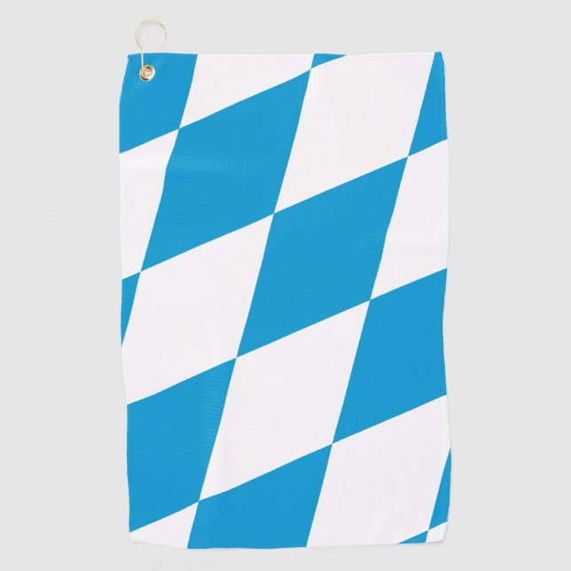 Golftücher mit der Flagge Bayerns, Deutschland Golfhandtuch (Vorderseite)