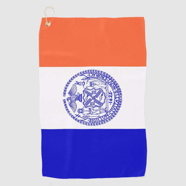 Golftücher mit der Flagge von New York City Golfhandtuch (Vorderseite)