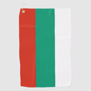Golftücher mit Flagge Bulgariens Golfhandtuch