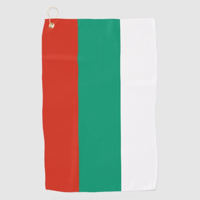 Golftücher mit Flagge Bulgariens Golfhandtuch (Vorderseite)