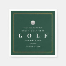 Golfturnier 19. Loch Cocktail Serviette