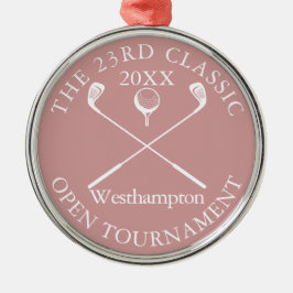 Golfturnier Classic Event Dusty Rose Award Ornament Aus Metall