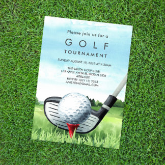 Golfturnier-Einladung Einladung