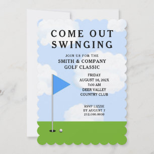 Golfturnier-Einladung Einladung