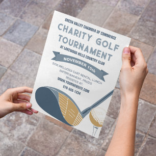 Golfturnier-Event individuell anpassbar Flyer